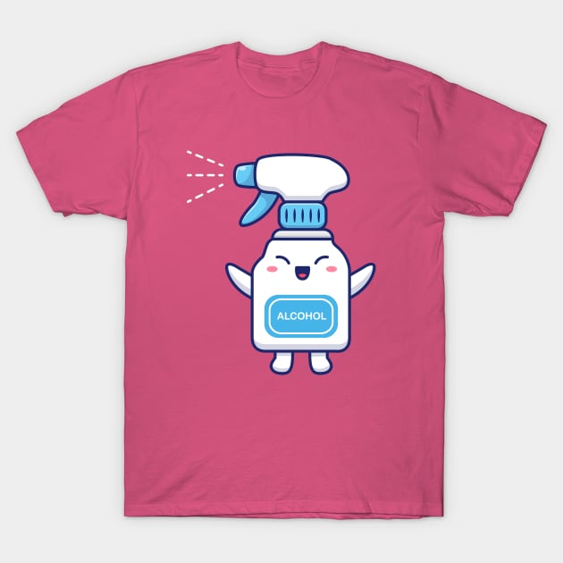 Cute Disinfectant Cartoon (2) T-Shirt by Catalyst Labs